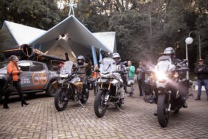 saída do grupo de motociclistas de marau - carbo campers